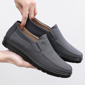 春秋老北京布鞋男鞋透气男单鞋中老年人爸爸鞋软底防滑休闲老人鞋