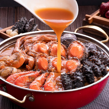 港式大盆菜聚宝盆菜佛跳墙加热即食广东盆菜预制菜年夜饭半成品 金汤