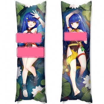 抱枕定制原神周边全身长条甘雨刻晴学生睡觉专用可拆洗香菱半身50x80