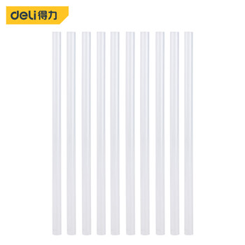 得力（deli）高粘度零甲醛热熔胶棒胶枪胶条家用手工DIY制作胶棒10支装7*160mm