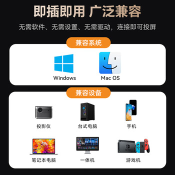 胜为HDMI无线投屏器 办公会议家用同屏器 适用于笔记本台式机电视显示器投影仪 50米传输器DCH010AB 胜为HDMI无线投屏器 办公会议家用同屏器 适用于笔记本台式机电视显示器投影仪 50米传输器DCH010AB