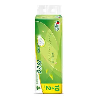 心相印茶语经典系列135克12粒装四层卷筒卫生纸(1620g*2提)BT2812
