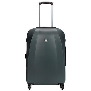 SUISSEWIN拉杆箱耐磨行李箱出国大容量密码男女学生旅行托运箱28英寸灰6104