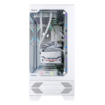 瓦尔基里（VALKYRIE）VK03 LITE WHITE 白色 ATX 游戏电脑台式机箱 支持360水冷 270°海景房