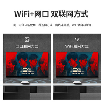 腾讯极光盒子6SE 电视盒子网络机顶盒 4K高清 1+32G存储 全志H618芯片 HDR10 手机无线投屏 带网口 腾讯极光盒子6SE 电视盒子网络机顶盒 4K高清 1+32G存储 全志H618芯片 HDR10 手机无线投屏 带网口