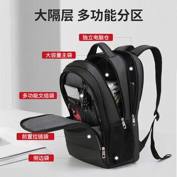 CROSSGEAR十字勋章瑞士双肩背包17.3吋笔记本电脑包大容量商务男差旅行书包 CROSSGEAR十字勋章瑞士双肩背包17.3吋笔记本电脑包大容量商务男差旅行书包