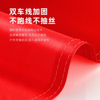 贸丰中国共青团团旗加厚纳米防水防晒旗帜1号团旗（288x192cm）3C数码全网低价