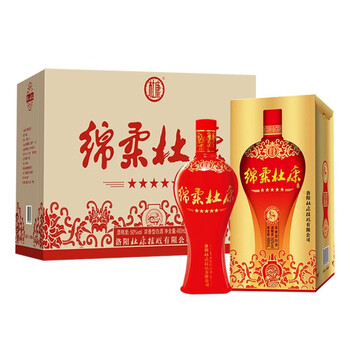 杜康【酒厂直营】绵柔三星四星五星浓香型口粮白酒50度460ml*6瓶整箱