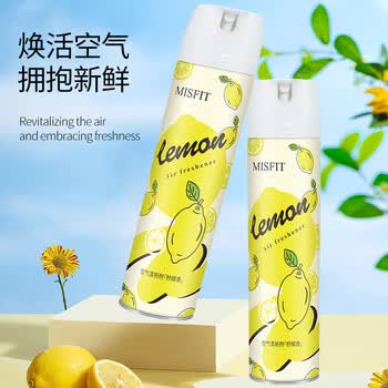 MISFIT空气清新剂370ml*3瓶柠檬茉莉除臭持久留香室内净化剂车用卫生间