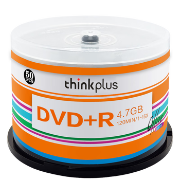 联想（Lenovo）DVD+R 光盘/刻录盘 16速4.7GB 办公系列 桶装50片 空白光盘