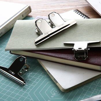 晨光（M&G）山形票据票夹财务票据夹金属票据夹子76mm画板夹办公用品小号ABS92637 4个/组