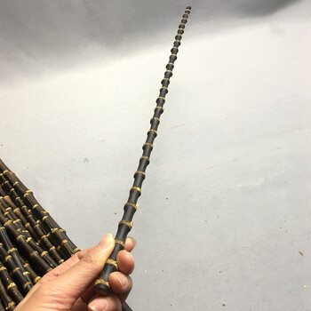 新款戒尺 实心竹紫竹 紫竹竹鞭教鞭金竹竹根把玩文玩实心竹戒尺罗汉竹