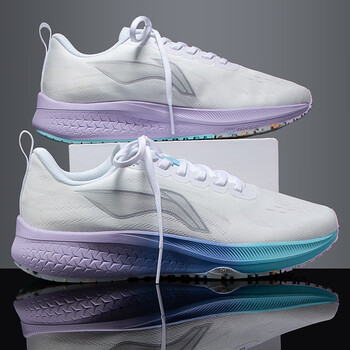 李宁赤兔5跑步鞋女2023夏季新款6网面透气鞋子竞速运动鞋arms010云雾