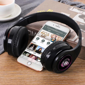 索尼(sony)头戴式降噪蓝牙耳机无线插卡耳麦发光音乐学生男生韩版挂脖