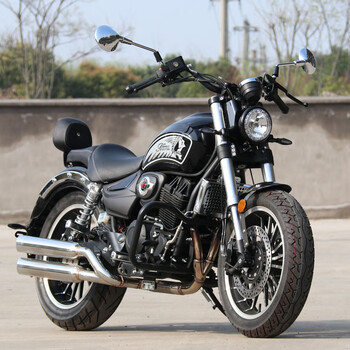 runtema全新台风太子复古摩托车跑车国四电喷双缸哈雷巡航机车整车可