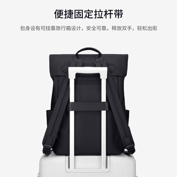 高尔夫（GOLF）双肩电脑包女16英寸手提笔记本包华为商务出差旅行背包书包送女友