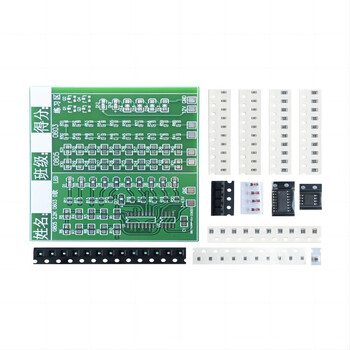 诺然 贴片元件焊接练习板84个贴片555+CD4017流水灯DIY套件TJ-56-593 套件