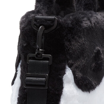 耐克NIKE男女斜挎包 时尚可爱手提包毛绒包休闲包FB3050-010黑白均码 耐克NIKE男女斜挎包 时尚可爱手提包毛绒包休闲包FB3050-010黑白均码