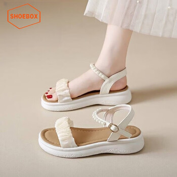 鞋柜达芙妮集团旗下厚底凉鞋女款2024夏季新款仙女风配裙休闲罗马女鞋