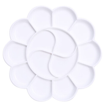 得力(deli)优质14格塑料梅花型大号水粉颜料调色盘/调色盒/调色板/调色碟女孩儿童热门商品 得力(deli)优质14格塑料梅花型大号水粉颜料调色盘/调色盒/调色板/调色碟女孩儿童热门商品