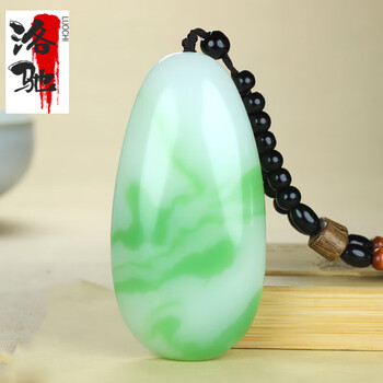 和田玉青花籽料把件- 京东