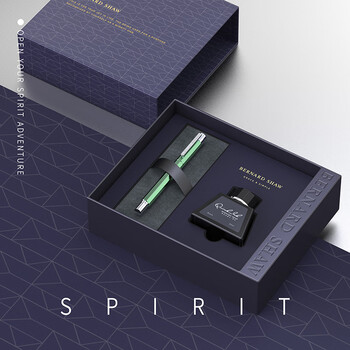 萧伯纳(Bernard Shaw)【礼物】钢笔高端轻奢【精灵】青空橄榄尊享墨水礼盒套装高档商务办公签字教师女男礼赠 萧伯纳(Bernard Shaw)【礼物】钢笔高端轻奢【精灵】青空橄榄尊享墨水礼盒套装高档商务办公签字教师女男礼赠