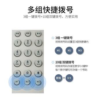 飞利浦(PHILIPS）电话机座机 固定电话 办公家用 壁挂机 桌壁两用 免电池  一键拨号TD2801白色