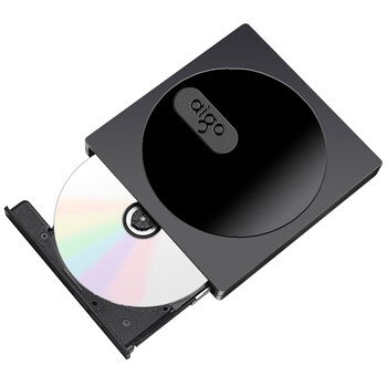 爱国者（aigo）8倍速 USB外置光驱 DVD外置刻录机 移动光驱 外接光驱笔记本电脑便携光驱外置读刻一体黑色G100