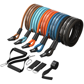 京东京造 拉力绳弹力带 阻力带 胸肌拉力器 运动健身器材 弹力绳12件套 京东京造 拉力绳弹力带 阻力带 胸肌拉力器 运动健身器材 弹力绳12件套