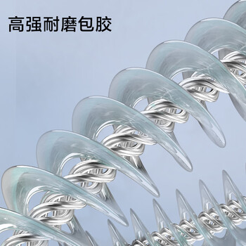 京东京造 自锁竞速钢丝跳绳 健身双轴承长度可调 儿童学生中考比赛 黑色