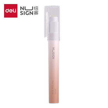 得力固体胶棒高粘度无甲醛固体胶水办公胶棒儿童幼儿园手工 高颜值ACR果冻胶棒高粘顺滑 清露粉NS141