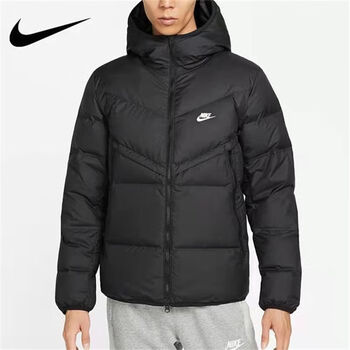 耐克nike羽绒棉服外套男女冬季休闲运动连帽保暖防风夹克加厚棉衣5280