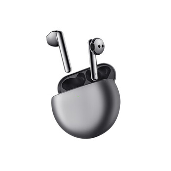 华为（HUAWEI）FreeBuds 4E  真无线蓝牙耳机 舒适半入耳 主动降噪 高解析音质 游戏运动音乐耳机 冰霜银