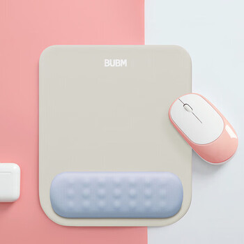 BUBM 记忆棉鼠标垫护腕女手腕垫可爱创意简约硅胶笔记本电脑鼠标腕托鼠垫护手护腕垫男 灰白+蓝 BUBM 记忆棉鼠标垫护腕女手腕垫可爱创意简约硅胶笔记本电脑鼠标腕托鼠垫护手护腕垫男 灰白+蓝