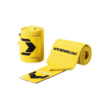 FITTERGEAR执炼健身护腕男卧推护手腕举重力量训练防扭伤运动绷带 黄色一对 FITTERGEAR执炼健身护腕男卧推护手腕举重力量训练防扭伤运动绷带 黄色一对