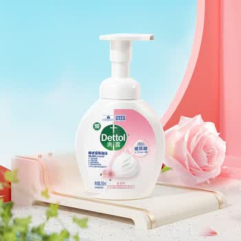 滴露（Dettol）全家通用新升级花香型玻尿酸 泡沫洗手液花香250ml