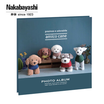 Nakabayashi仲林NCL卡通相册DIY覆膜粘贴式40页纪念册YB-73782 【新款】小狗朋友