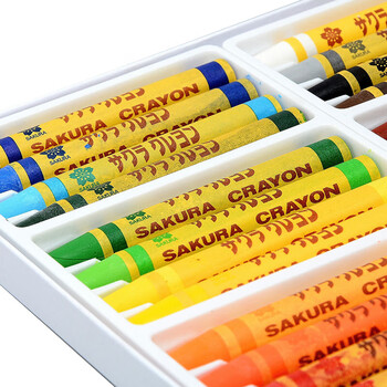 【全网低价】樱花(SAKURA)软蜡笔儿童绘画美术 24色套装 LY24R 日本儿童用美术写生