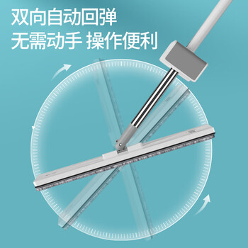 美丽雅平板拖把45cm杆长137cm2布免手洗干湿两用一拖净2025家用拖地神器