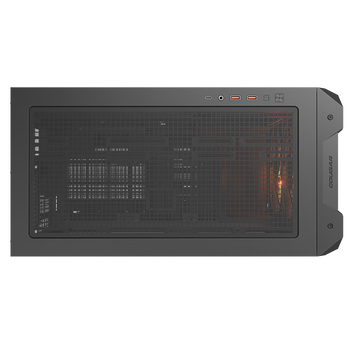 骨伽 小乘风MX600 mini 台式玻璃侧透机箱 支持MATX主板360水冷/网孔面板 黑