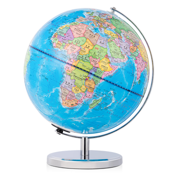 得力金属地球仪办公摆件高中小学生7-14岁男女孩儿童礼物生日创意伴手礼礼品LG705 充电款