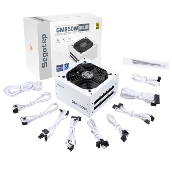 鑫谷（segotep）GM850W ATX3.1金牌全模组冰山版电源（12V-2X6支持5070Ti/5060Ti显卡/白色台式电脑主机箱电源）