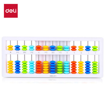 得力(deli)儿童算盘二年级下 7珠13档小学生教学算盘珠心算数学加减法教具教材同步 学生开学文具生日礼物 得力(deli)儿童算盘二年级下 7珠13档小学生教学算盘珠心算数学加减法教具教材同步 学生开学文具生日礼物