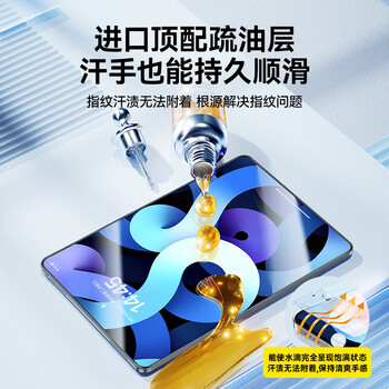 倍思 iPad膜平板保护膜超清无纹钢化膜【全屏覆盖·强抗指纹·防摔抗弯】适用iPad Pro（2024）13英寸