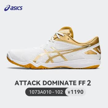 亚瑟士（asics）乒乓球鞋室内运动鞋ATTACK DOMINATE FF2 1073A010-102 41.5