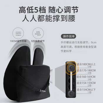 PPW 靠垫人体工学腰垫汽车腰靠腰托腰椎垫办公室靠背腰枕座椅椅子 PPW 靠垫人体工学腰垫汽车腰靠腰托腰椎垫办公室靠背腰枕座椅椅子