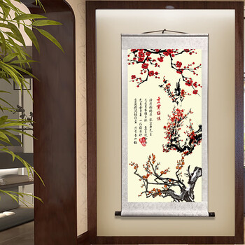 寒梅卷轴画品牌及商品- 京东