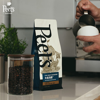Peet's Coffee皮爷peets 大航海家咖啡豆新鲜烘焙中度烘焙黑咖啡250g【新包装】