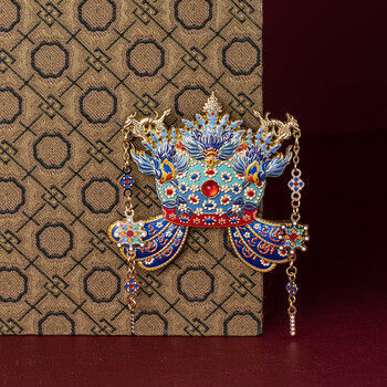 天色六龙三凤冠冰箱贴 国家博物馆文创教师节北京旅游故宫伴手礼物纪念品中国风新年生日TS-5998卡纸