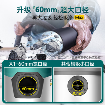 OJA【飓风大吸力】干湿吹三用吸尘器工业家用干湿吹大功率商用超大吸力装修开荒保洁工厂地毯办公室 